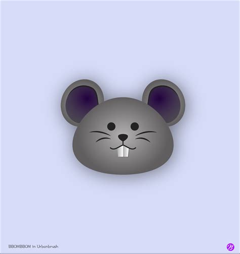 쥐 얼굴 일러스트 Ai 무료다운로드 Free Download Mouse Face Vector Urbanbrush