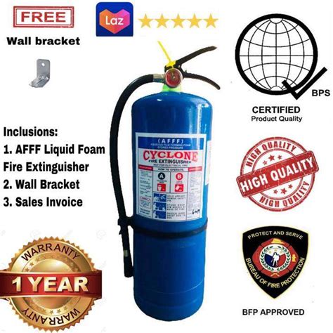 Afff Lbs Fire Extinguisher Cyclone Brand Liquid Foam Lbs Free Wall