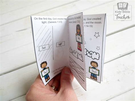 Days of Creation Printable Mini Book - Kids Bible Teacher