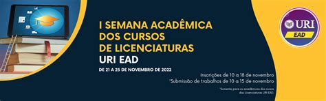 I Semana Acad Mica Licenciaturas Ead Uri S O Luiz Gonzaga