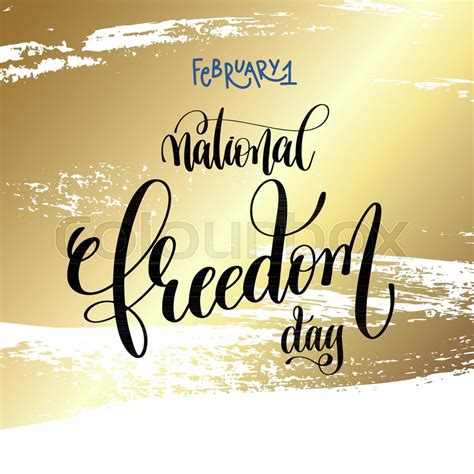 February 1 - national freedom day - ... | Stock vector | Colourbox