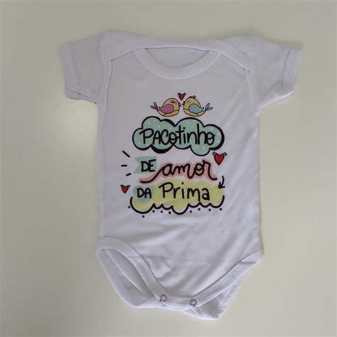 Body Bebê Pacotinho de Amor da Prima Elo7 Produtos Especiais