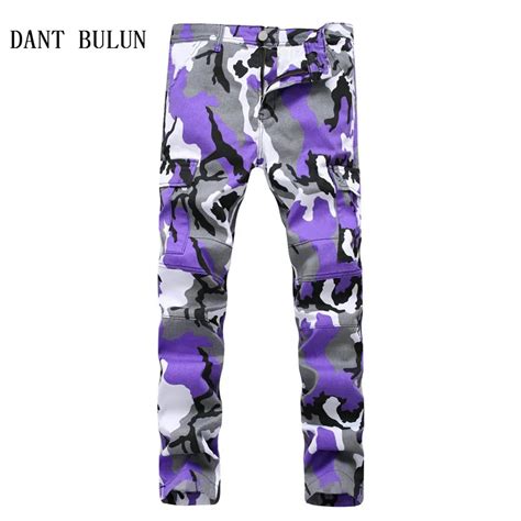 Dant Bulun Color Camo Cargo Pants 2018 Mens Fashion Baggy Tactical