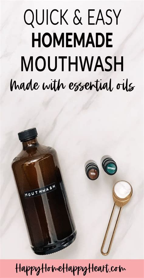 How To Make Mouthwash From Thieves Oil Mouthwash Essential Oils