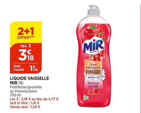 Promo Liquide Vaisselle Mir Chez Bi Icatalogue Fr