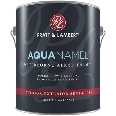 Pratt Lambert Aquanamel Waterborne Alkyd Semi Gloss Interior Exterior