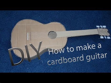 Diy how to make a cardboard guitar – Artofit