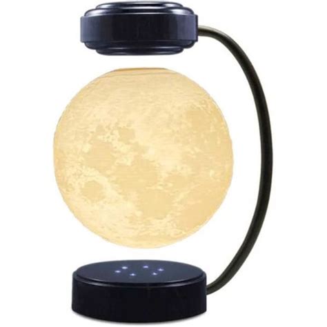 Lampe De Lune En L Vitation Flottant Light De Nuit Led Avec Support De