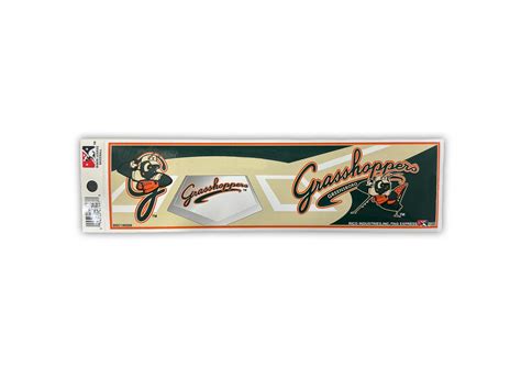 Greensboro Grasshoppers Bumper Sticker Plate Minor League Baseball Official Store