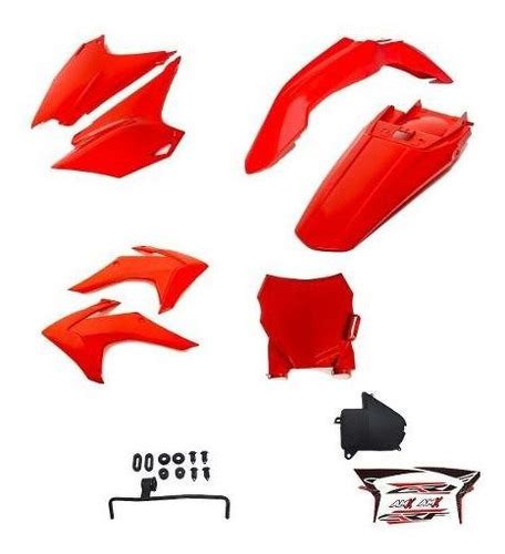 Kit Pl Stico Number Plate Duo Amx Crf C Adesivos