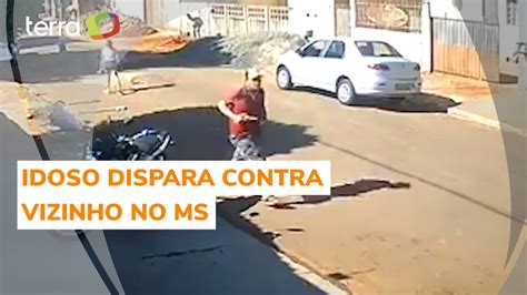 Idoso Atira Em Rosto De Vizinho Que Varria Sua Cal Ada No Ms