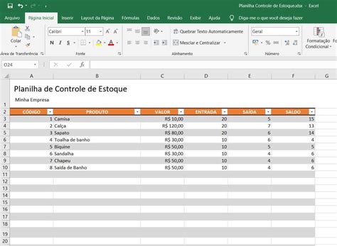 Planilha Inventario E Controle De Estoque Excel Planilhas Excel Porn