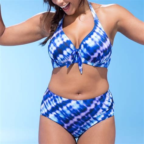 Dam Push up Bikini Set Badkläder Kostym Baddräkt Bad blue 4XL blue