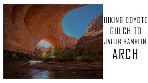 Backpacking To Jacob Hamblin Arch Hiking Coyote Gulch Hurricane Wash