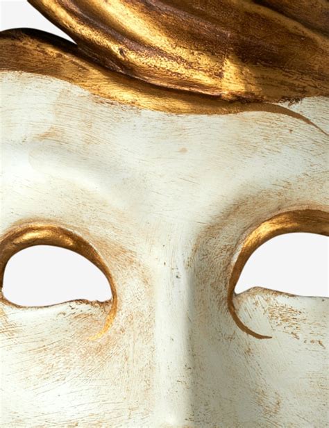 Acanthus Columbina Tradition Venetian Papier Mache Mask For Sale