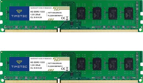 Timetec Hynix IC 16 GB Kit DDR3 1333 MHz PC3 10600 Unbuffered Non ECC 1