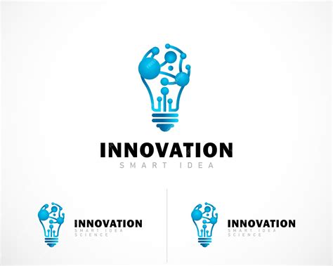 Premium Vector Innovation Logo Creative Smart Bulb Connect Technology