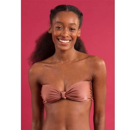 Bikini Tops Top Shimmer Copper Bandeau Joy Brand Rio De Sol