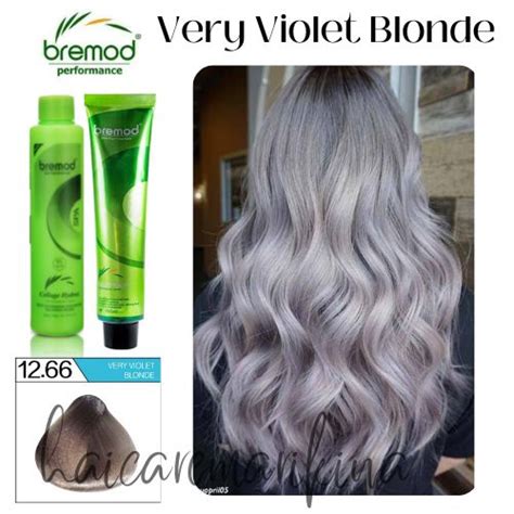 12 66 VERY VIOLET BLONDE Bremod Hair Color With Oxidizer Set Shopee