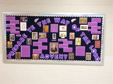 Advent bulletin board | Advent decorations, Teaching holidays ...