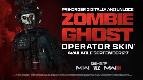 CoD: Modern Warfare III Zombie Ghost has fans speculating