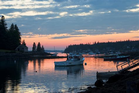 Port Clyde Maine Fishing Boats At Sunset Photograph by Keith Webber Jr ...