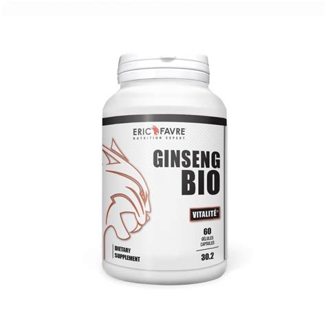 Ginseng Bio 60 Gélules Végétales Pilulier De 60 Gélules Végétales