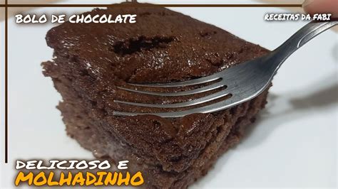 ESSE É O BOLO DE CHOCOLATE MAIS FÁCIL DELICIOSO E MOLHADINHO RECEITA