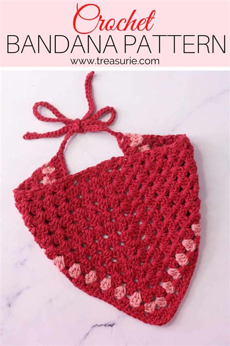 How to Crochet a Bandana Head Scarf & 10 Free Patterns | TREASURIE