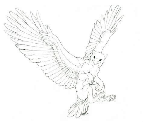 Gryphon Drawing At By Quicksilvercat On Deviantart