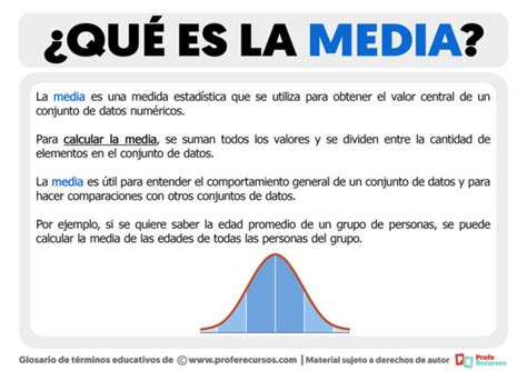 Qu Es La Media Definici N De La Media