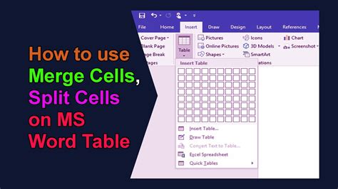 Microsoft Word How To Merge Cells In A Table Yahooluli