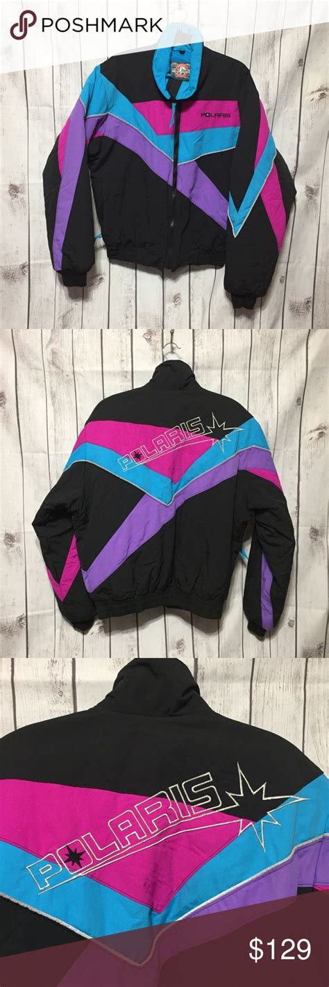 Vtg 90s Polaris Snowmobile Racing Winter Jacket L | Winter jackets ...