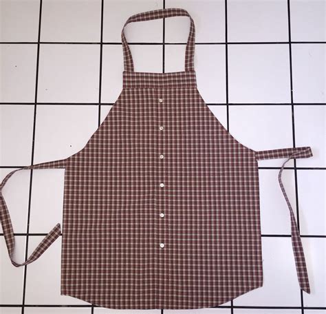 Mans Apron Made From Recycled Dress Shirt Apron Sewing Pattern Sewing