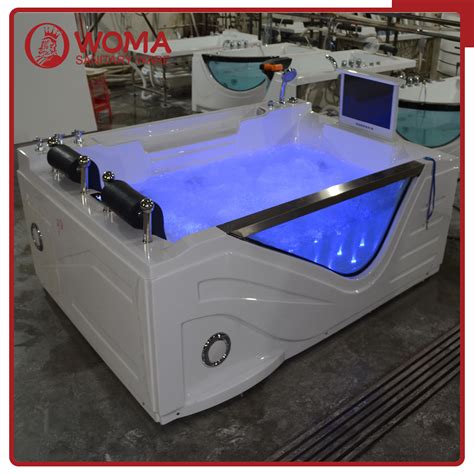 China Woma Luxury Super Hot Spa Jacuzzi Whirlpool Bubble Bath Tub With Tv Q325s Photos