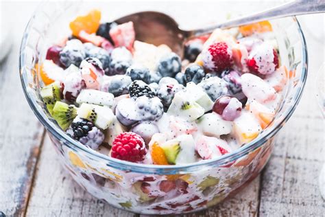 Creamy Fruit Salad With Coconut Dressing • The View From Great Island