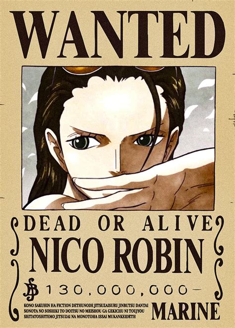 Nico Robin Wanted Poster