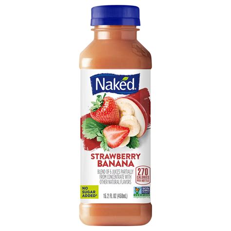 Naked Juice Strawberry Banana Juice Blend Shop Shakes Smoothies At