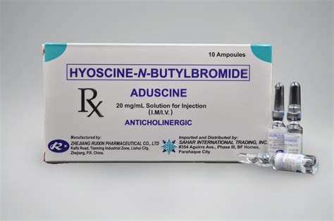 Hyoscine N Butylbromide Aduscine Sahar Pharma