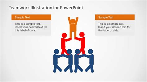 Teamwork Illustration For Powerpoint Slidemodel