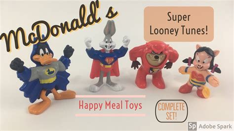 Mcdonalds Dc Super Hero Friends Looney Tune Happy Meal Toys 1992