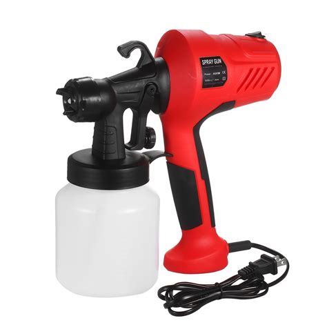 Electric Paint Sprayer Removable High-pressure Paint Spray Adjustable Air and Paint Control Plug ...