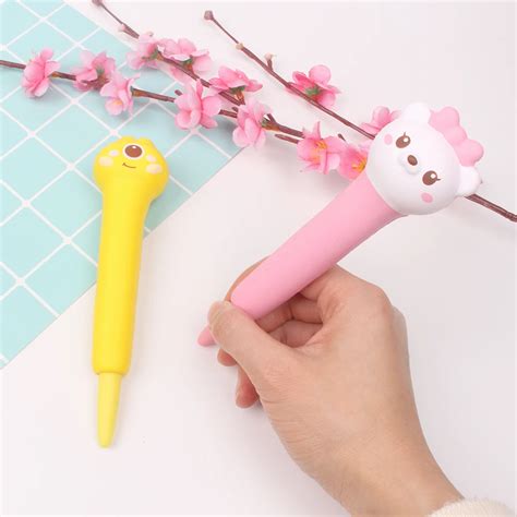 Squishies Cute Bear Animal Pencil Toppers Pencil Grips Holder Kawaii