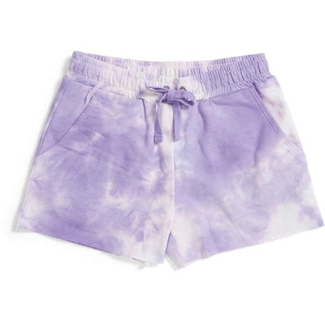 K D Girls Tie Dye Shorts Lilac Big W