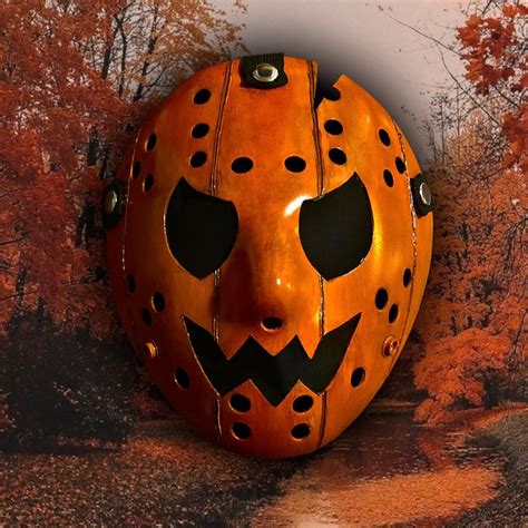 Pumpkin Jason Mask - Etsy