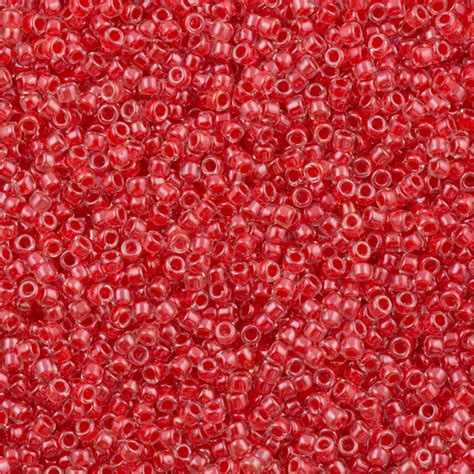 Toho Seed Bead 150 Inside Color Lined Watermelon 10g 341 Aura Crystals Llc