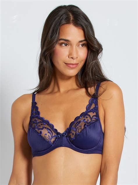 Soutien Gorge Essential Elegance Playtex Bleu Marine Kiabi 12 00