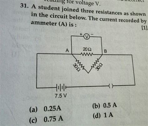 A Student Joined Three Resistances As Shown In The Circuit Below The Cur