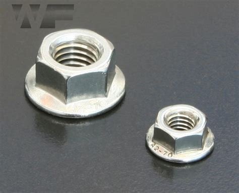 M Flange Nut Hex Serrated In A Stainless Din Westfield