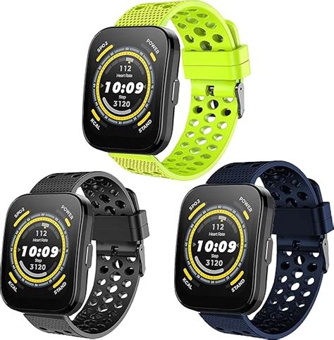 Amazon Compatible With Amazfit Bip 5 Bands Lamshaw 22mm Silicone